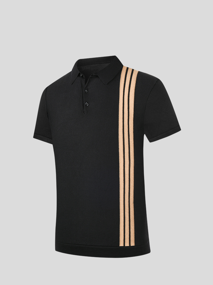 Triple Stripe Polo