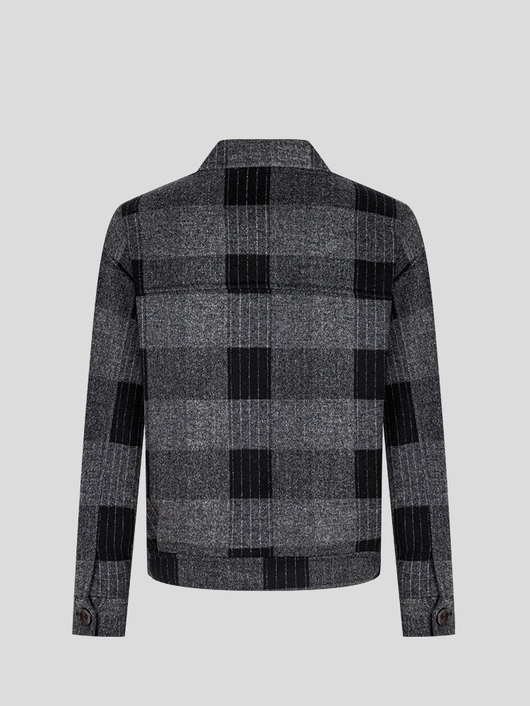 Contemporary Plaid Leisure Jacket